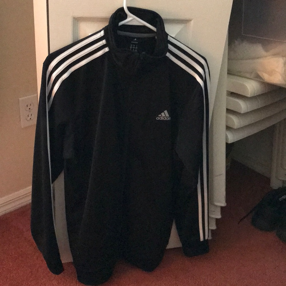 Black and White Adidas Jacket